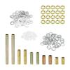 PATIKIL 1/8IP Threaded Lamp Pipe Kit, 5 Sizes, Nuts and Washers view 1