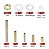 PATIKIL 1/8IP Threaded Lamp Pipe Kit, 5 Sizes, Nuts and Washers view 3