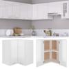 LIFTRR Corner Wall Cabinet, High-Gloss White, 57 x 57 x 60 cm view 2