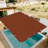 Waterproof Rectangular Shade Sail 2 x 7 m, 98% UV Protection, Rust Red view 1