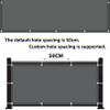 Waterproof Rectangular Shade Sail 2 x 7 m, 98% UV Protection, Rust Red view 4