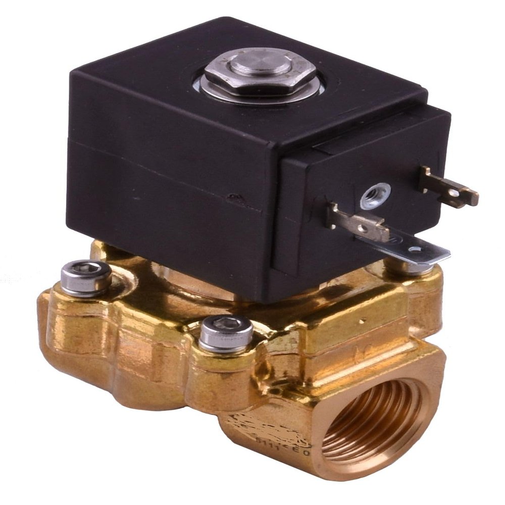 RS PRO 2-Port Threaded Solenoid Valve, 110 V, Normally Open, 0.5 in x 0.5 in