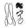 BESPORTBLE Yoga Mat Straps, Elastic Polyester and Cotton Yoga Stretch Bands, 10-Pack, Adjustable, Random Color view 3