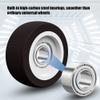 Rozhuhro 4-Pack Furniture Casters, Dual-Locking 360° Swivel, Heavy-Duty, 100 kg Capacity, 1 Inch view 2