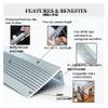 Self-Adhesive PVC Stair Edge Profile, Anti-Slip, 3 x 7 cm, Black view 3
