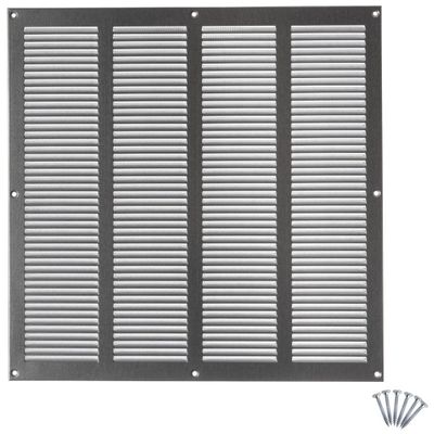 ABOUT VENT 400 x 400 mm Galvanized Ventilation Grille with Insect Screen