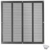 ABOUT VENT 400 x 400 mm Galvanized Ventilation Grille with Insect Screen view 1