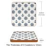 Helm of a Ship Beverage Coasters, 6-Piece Leather Set view 3