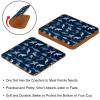 Shark Dark Pattern Leather Drink Coasters, Set of 6 view 4