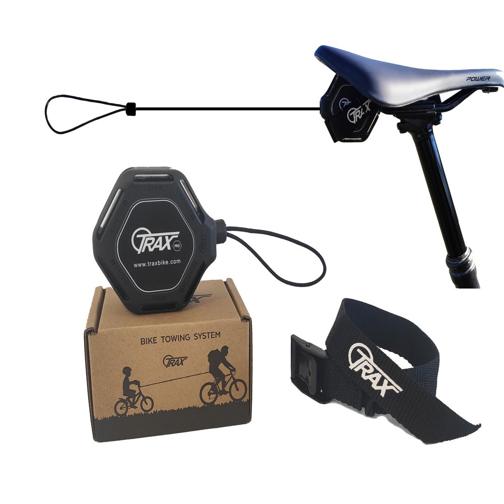 Trax Pro Self-Retracting Bicycle Tow System for Kids and Adults