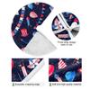USA Navy Blue Pattern Tree Skirt, 89.9 cm view 2