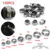 130 Single-Ear Stepless Hose Clamps with Pliers, 7–21 mm, 304 Stainless Steel view 4