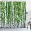 REBELA 3D Shower Curtain, Birch Forest, 180 x 200 cm, Waterproof, Mildew-Resistant view 1