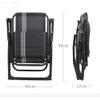 HHUARI Zero-Gravity Folding Patio Lounger, Black view 4