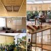 ZHUSHOU Natural Bamboo Roman Shade, Sun Protection and Privacy, 65 x 180 cm view 3