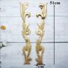 2 Gold Embroidered Floral Collar Appliqués, Iron-On/Sew-On Patches, Style 12 view 2