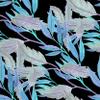 HEKO PANELS Waterproof Oxford Fabric, Blue Leaves, 5 Meters, 155 x 500 cm view 1