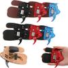 wolfman Archery Finger Tab, Adjustable Cowhide Finger Guard, Right Hand, M, Red-Brown view 1