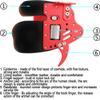 wolfman Archery Finger Tab, Adjustable Cowhide Finger Guard, Right Hand, M, Red-Brown view 4