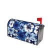 Mailbox Cover with Magnetic Closure, Blue Hibiscus Design view 3