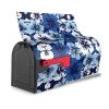 Mailbox Cover with Magnetic Closure, Blue Hibiscus Design view 4