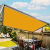 Rectangular Sun Shade Sail 1.5 x 4 m, Waterproof, UV Protection, Gold view 1