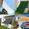 Rectangular Sun Shade Sail 1.5 x 4 m, Waterproof, UV Protection, Gold view 2