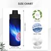 OGNOT Blue Fire Basketball Ball, 510 ml, Stainless Steel Insulated Water Bottle, Reusable Thermos Bottle for Hiking view 4