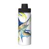 OGNOT Insulated Stainless Steel Water Bottle, 530 ml, Fish Art Print view 1