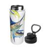 OGNOT Insulated Stainless Steel Water Bottle, 530 ml, Fish Art Print view 2