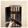 360° Rotating Shoe Rack Tower, Slim White Metal Shoe Organizer view 1