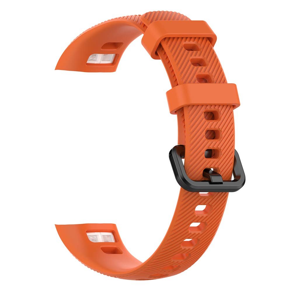 Silicone Replacement Band for Huawei Band 3 Pro and Band 4 Pro, Adjustable Soft Sport Strap, Orange