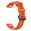 Silicone Replacement Band for Huawei Band 3 Pro and Band 4 Pro, Adjustable Soft Sport Strap, Orange view 1