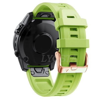 AMSH 20 mm Silicone Replacement Watch Band for Garmin Fenix 7S, 6S Pro, 5S Plus, Instinct 2S and Descent Mk2S, Agate