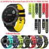 CEKGDB 22/26 mm QuickFit Silicone Watch Band for Garmin Fenix 7, 7X, 6, 6X Pro, 5X, 5 Plus, 3, 3HR, Forerunner 935/945, Agate view 3