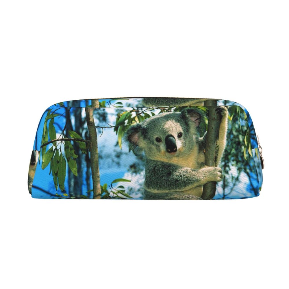 OCELIO Koala Leather Zipper 3D Pencil Case