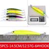 Comcapy Hard Bait Kit Artificial Wobblers for Trolling, Pike Crankbait Fishing Lure Set, Swimbaits and Spinners, Mixed Carp (Color: 15) view 2