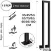 X&Z-XAOY U-Shaped Wrought-Iron Handrail for Transitional Stairs, Garden Corridors, Black (75 cm/2.5 ft) view 2