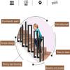 X&Z-XAOY U-Shaped Wrought-Iron Handrail for Transitional Stairs, Garden Corridors, Black (75 cm/2.5 ft) view 3