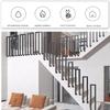 X&Z-XAOY U-Shaped Wrought-Iron Handrail for Transitional Stairs, Garden Corridors, Black (75 cm/2.5 ft) view 4