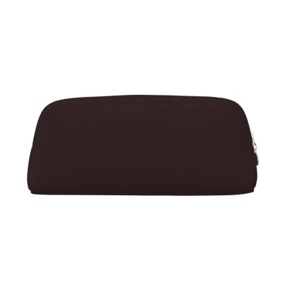 OCELIO Plum Purple Leather 3D Zipper Pencil Case