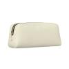 OCELIO Cream Leather 3D Zipper Pencil Pouch view 2