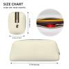 OCELIO Cream Leather 3D Zipper Pencil Pouch view 4