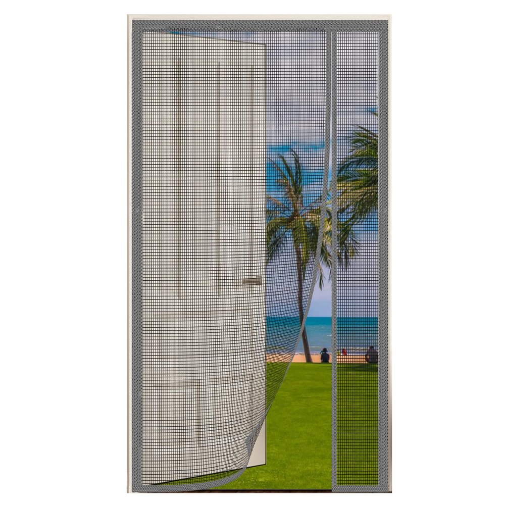 AQKaki Magnetic Screen Door, Side-Opening Fly Curtain