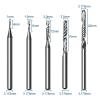 ALEYHA 10-Piece 1/8-Inch Shank Single-Flute CNC Router Bit Set view 2
