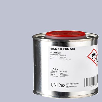 Heat-resistant paint for grills, up to 600°C, 0.5 L, silver