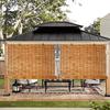 Natural Reed Blinds, Bamboo Shades, Cordless Retro Reed Curtains for Indoor and Outdoor Use, 76 x 153 cm (30 x 60 in) view 1