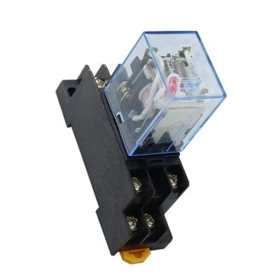 BEOTTO 10-Piece MY2P HH52P MY2NJ 12V 24V DC 36V 380V 110V 220V AC Coil General-Purpose DPDT Micro Mini Relays with Sockets (Color: DC, Size: 380V)
