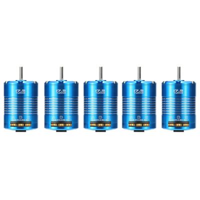 Aflytep 5X High-Efficiency 540 17.5T 2200KV Sensored Brushless Motor for 1/10 RC Cars and Trucks
