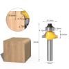 GIFRAN 8 mm Shank Drawer Lock Miter Router Bit Set, Carbide Roundover Cutter, Color B view 4
